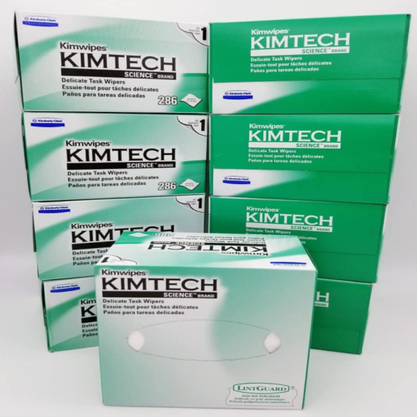 Kimberly-Clark Professional QLZSTWUH Kimtech Science KimWipes Delicate Task Wipers, 4.4 x 8.4 in. 1-ply, 9 Box of 280