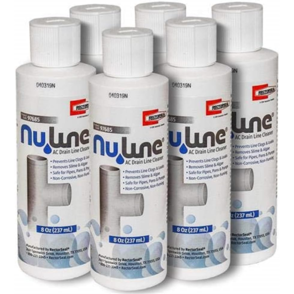 HVAC Condensate Nu-Line Drain Cleaner, 8 ounce (Pack of 6)
