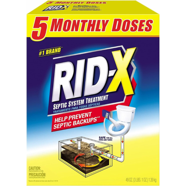 Rid-X Septic Tank System Treatment, 5 ct.